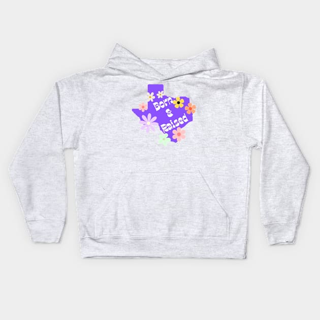 Groovy Texas Kids Hoodie by TrapperWeasel